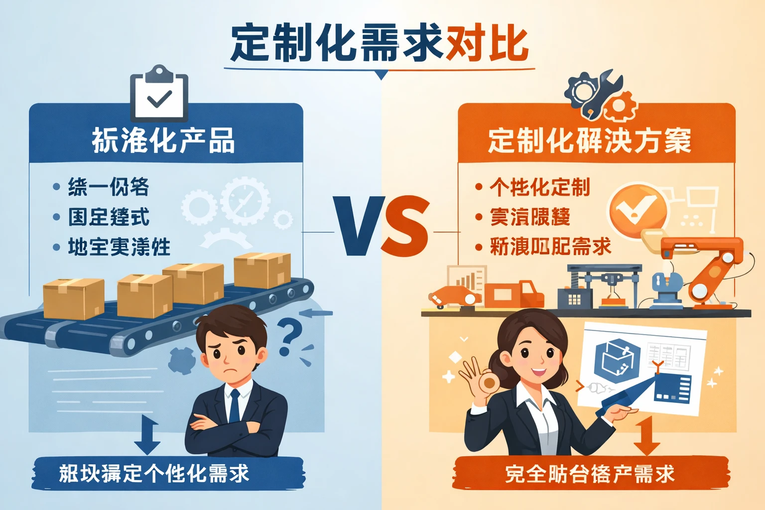 定制化需求对比