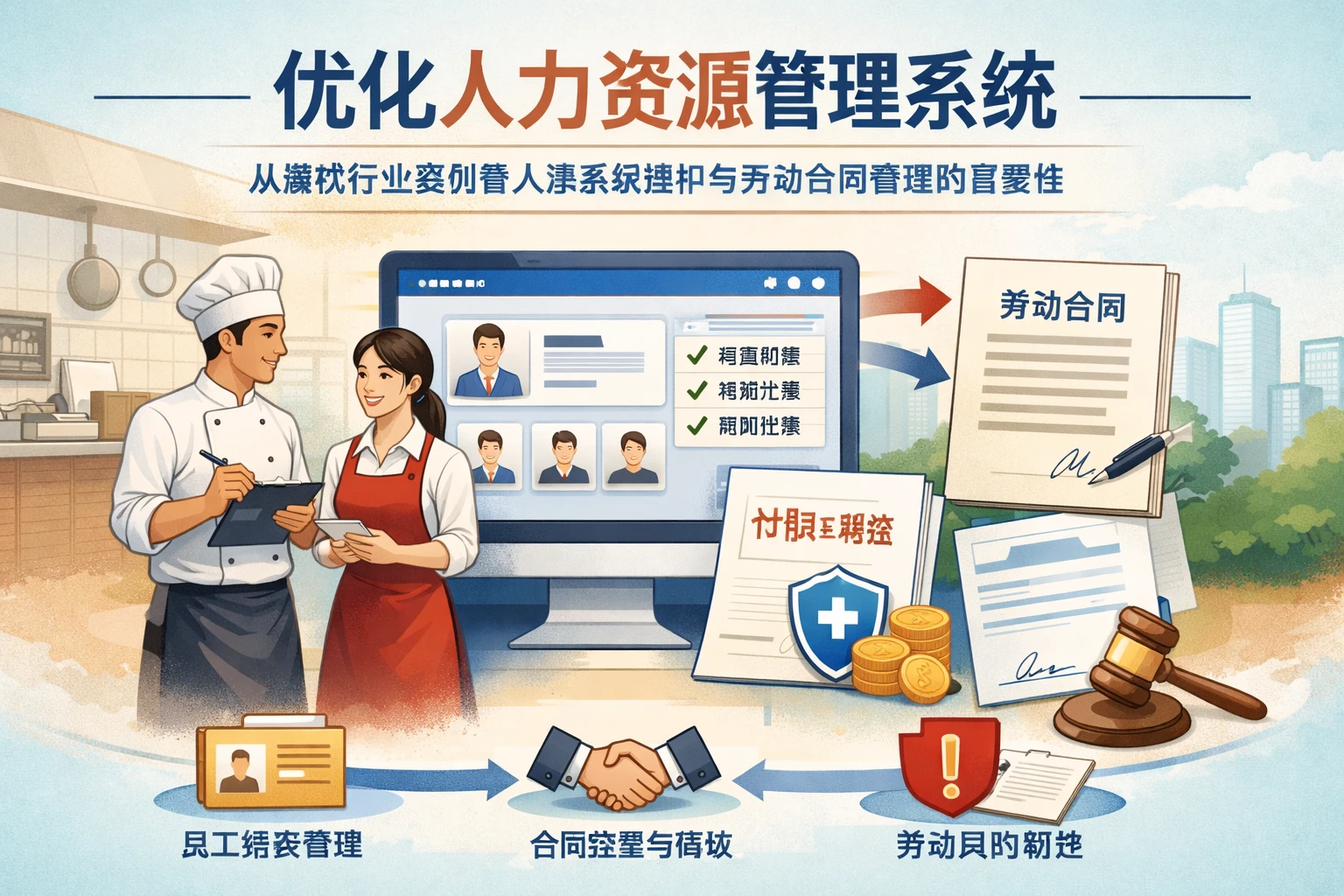 优化人力资源管理系统：从餐饮行业案例看人事系统维护与劳动合同管理的重要性