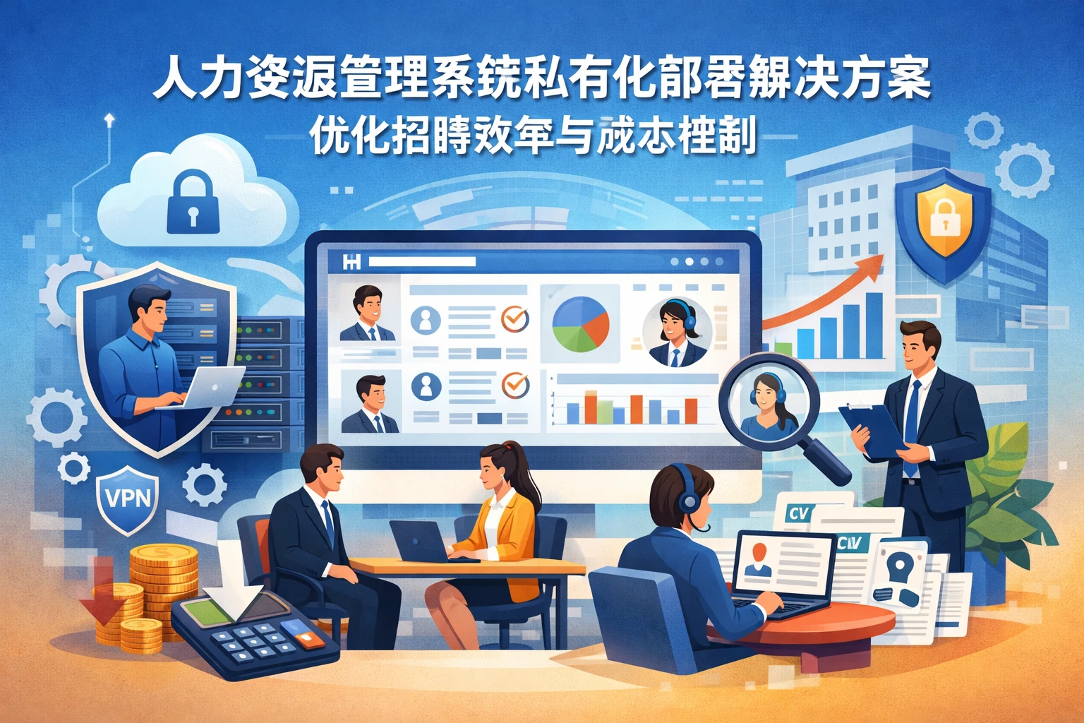 人力资源管理系统私有化部署解决方案：优化招聘效率与成本控制