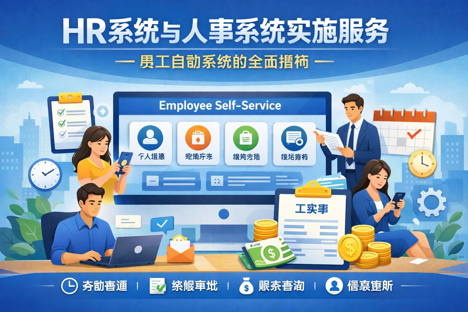 HR系统与人事系统实施服务：员工自助系统的全面指南