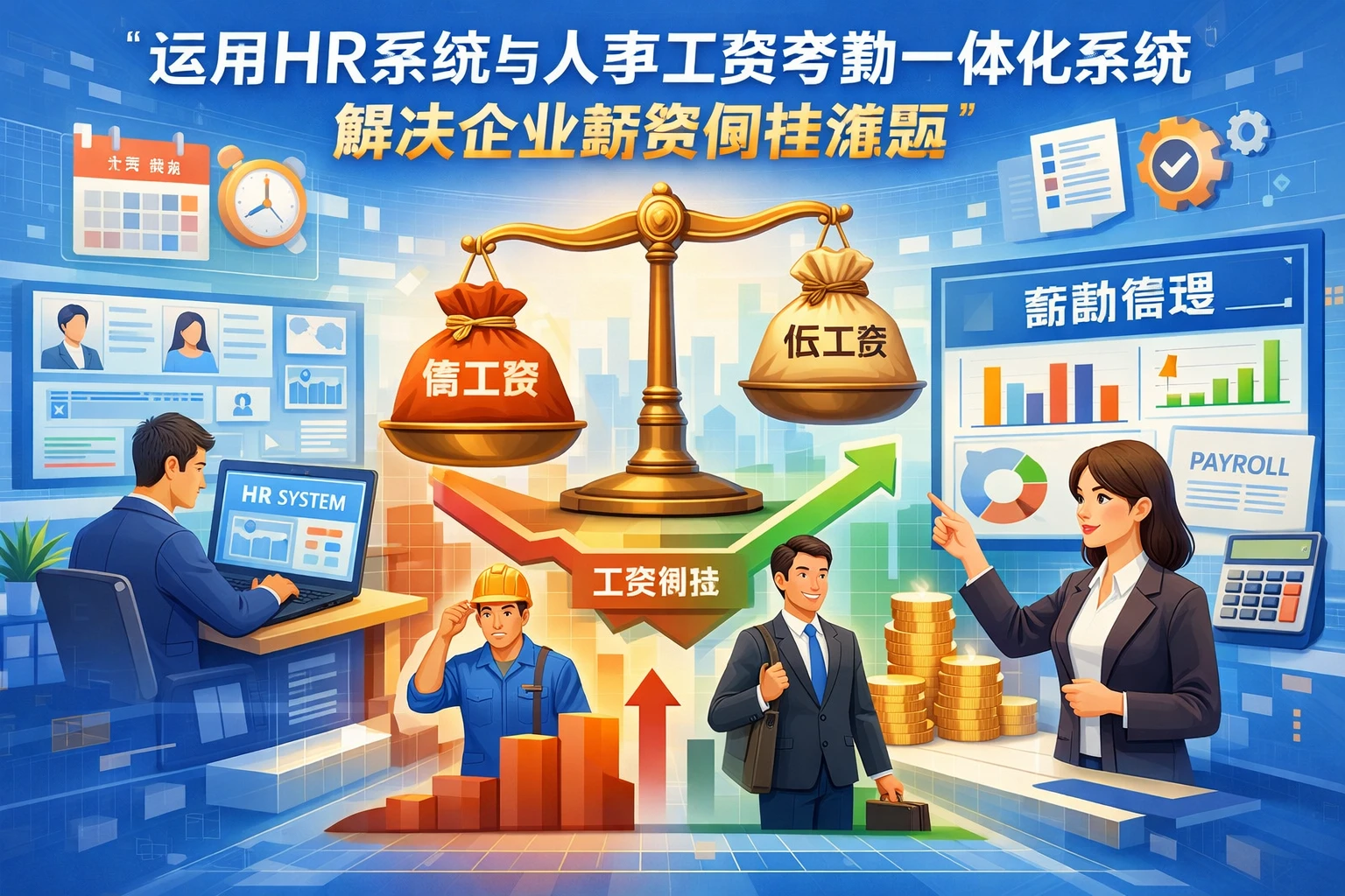 运用HR系统与人事工资考勤一体化系统解决企业薪资倒挂难题