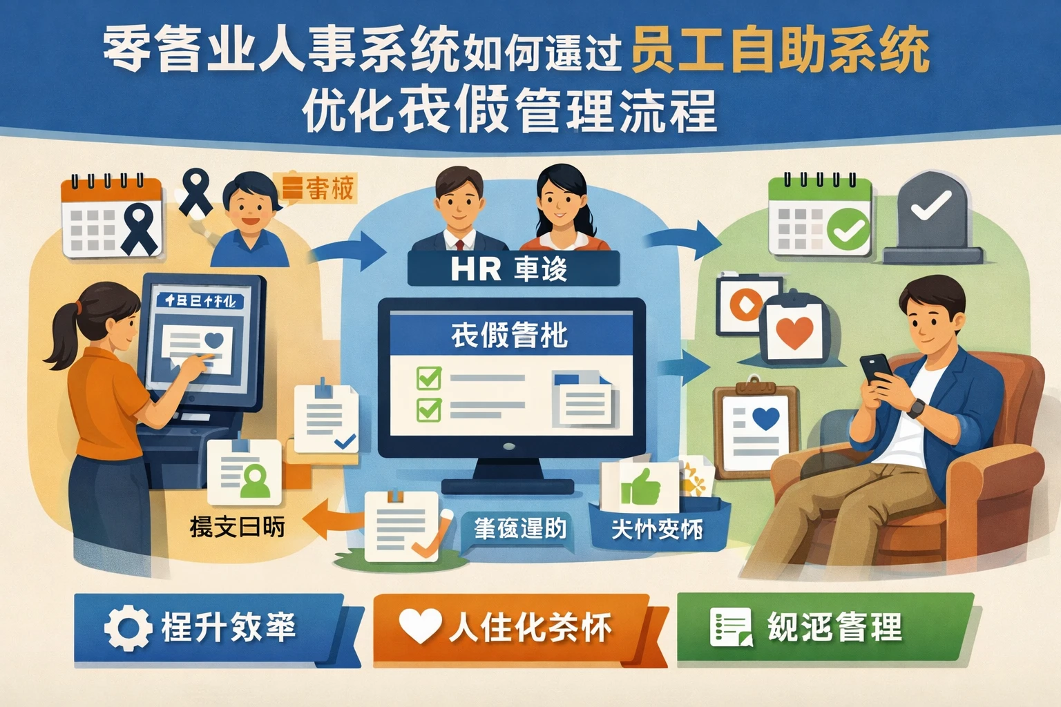零售业人事系统如何通过员工自助系统优化丧假管理流程