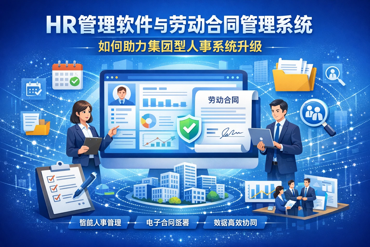 HR管理软件与劳动合同管理系统如何助力集团型人事系统升级