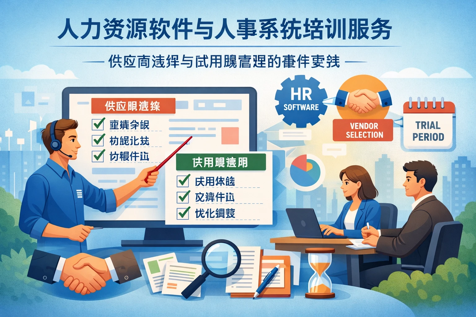 人力资源软件与人事系统培训服务：供应商选择与试用期管理的最佳实践