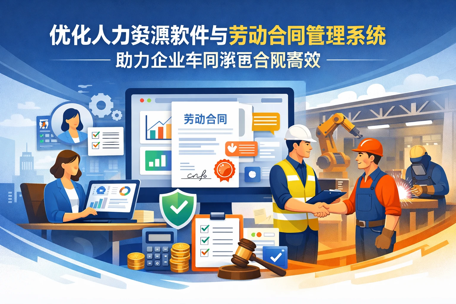 优化人力资源软件与劳动合同管理系统，助力企业车间承包合规高效