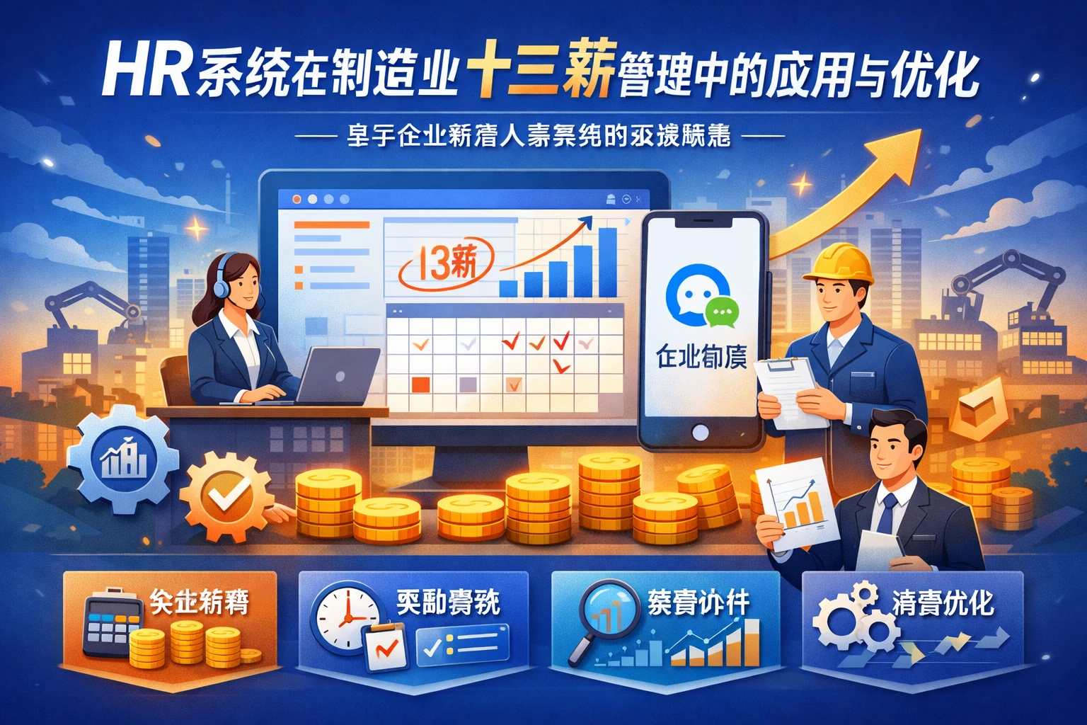 HR系统在制造业十三薪管理中的应用与优化——基于企业微信人事系统的实践探索