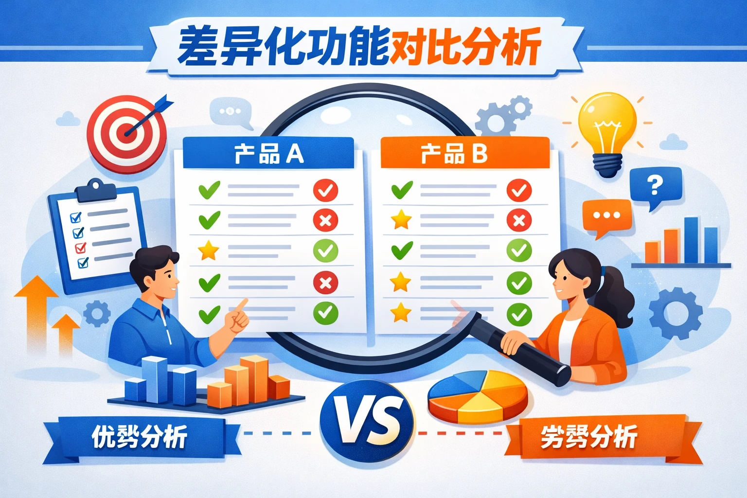 差异化功能对比分析