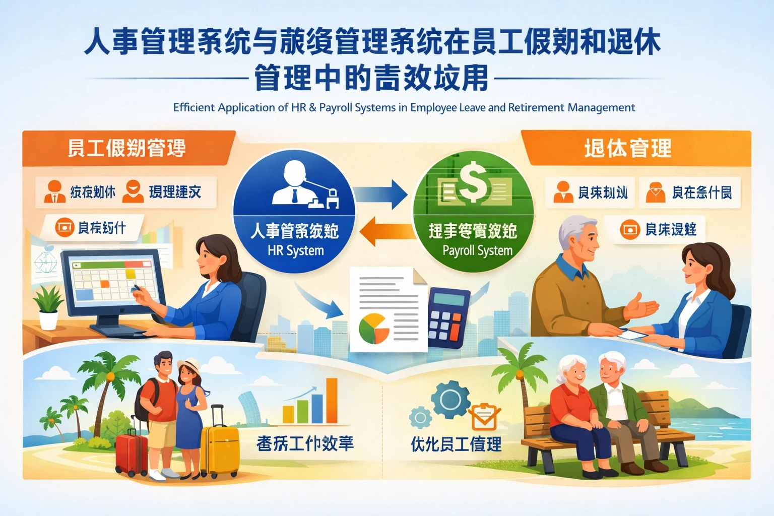 人事管理系统与薪资管理系统在员工假期和退休管理中的高效应用