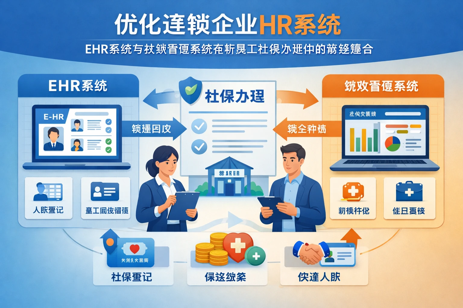 优化连锁企业HR系统：EHR系统与绩效管理系统在新员工社保办理中的高效整合