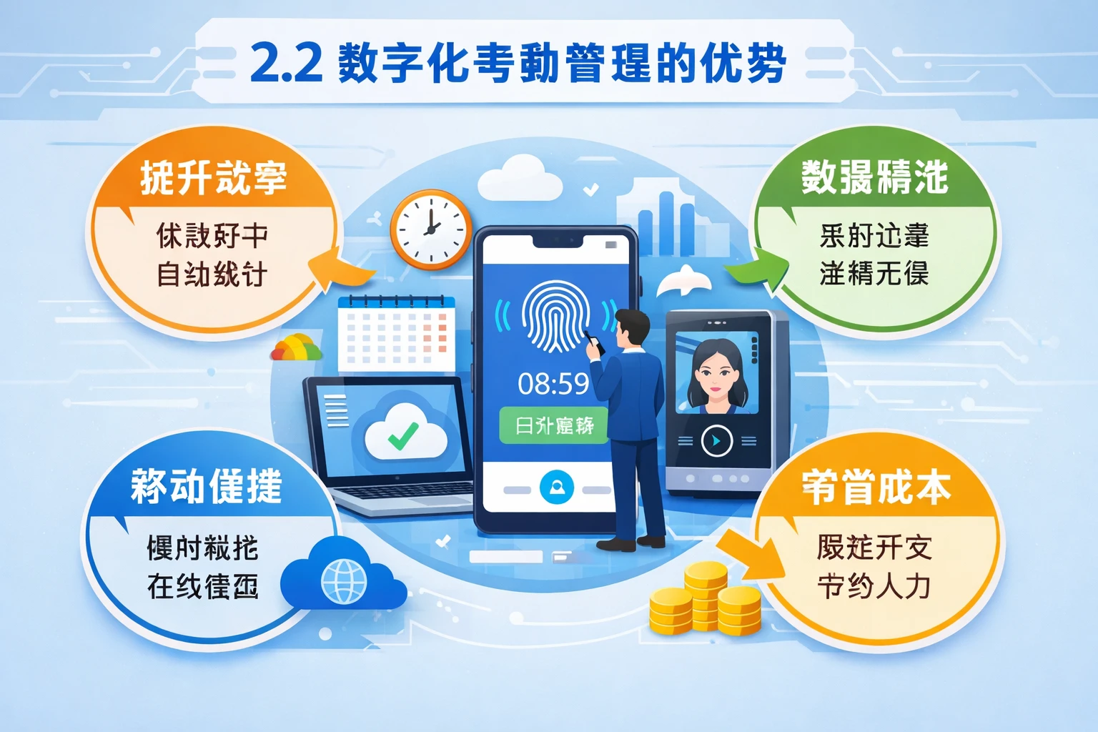 2.2 数字化考勤管理的优势