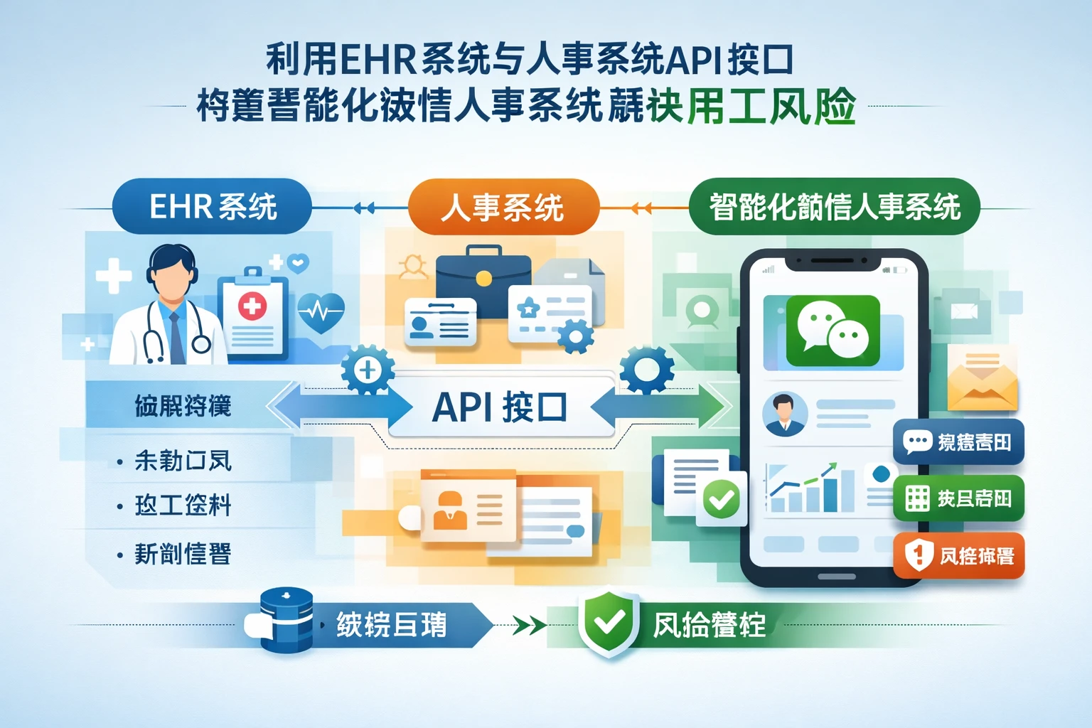 利用EHR系统与人事系统API接口构建智能化微信人事系统解决用工风险