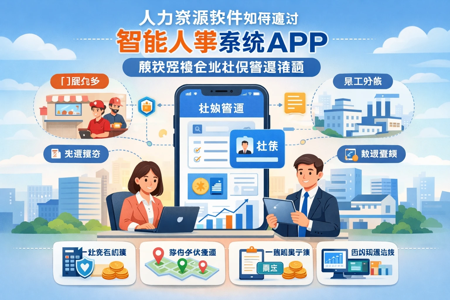 人力资源软件如何通过智能人事系统APP解决连锁企业社保管理难题