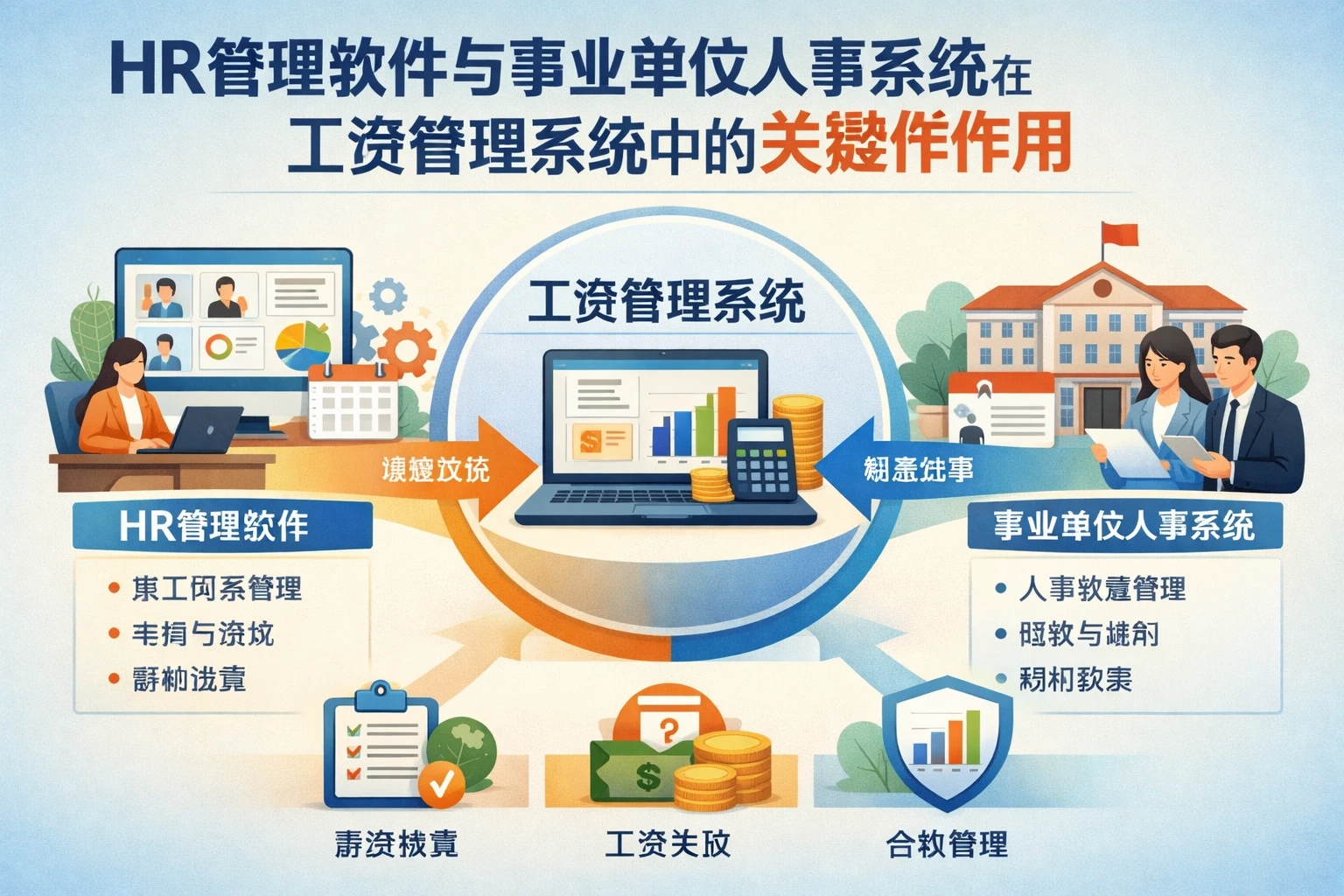 HR管理软件与事业单位人事系统在工资管理系统中的关键作用