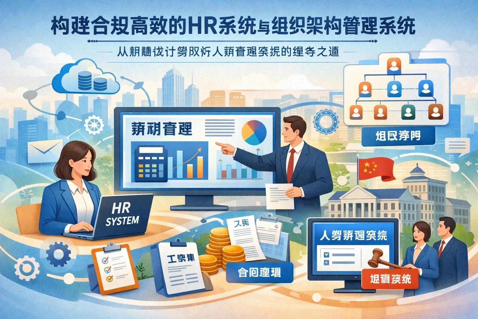 构建合规高效的HR系统与组织架构管理系统：从薪酬设计到政府人事管理系统的整合之道