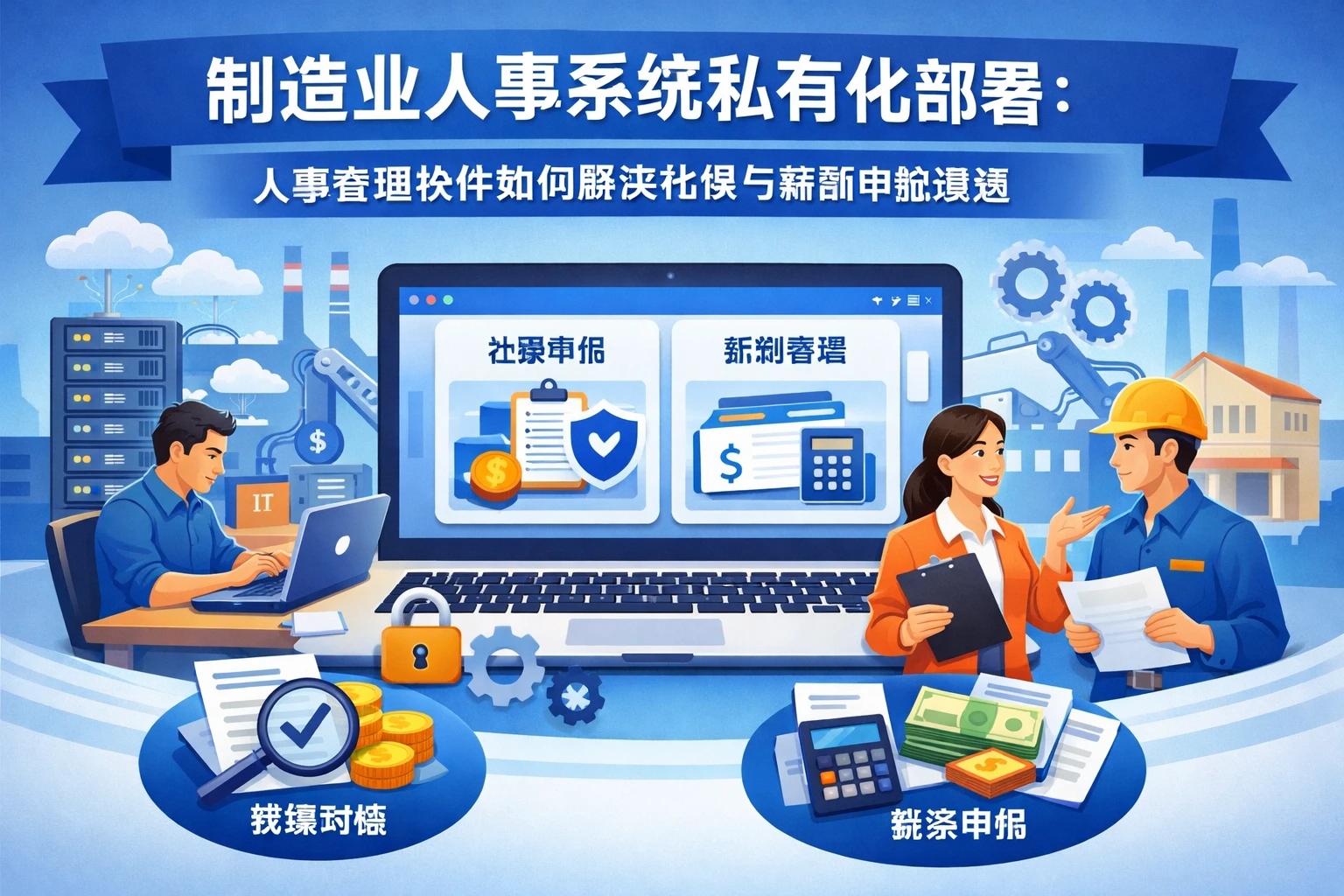 制造业人事系统私有化部署：人事管理软件如何解决社保与薪酬申报难题