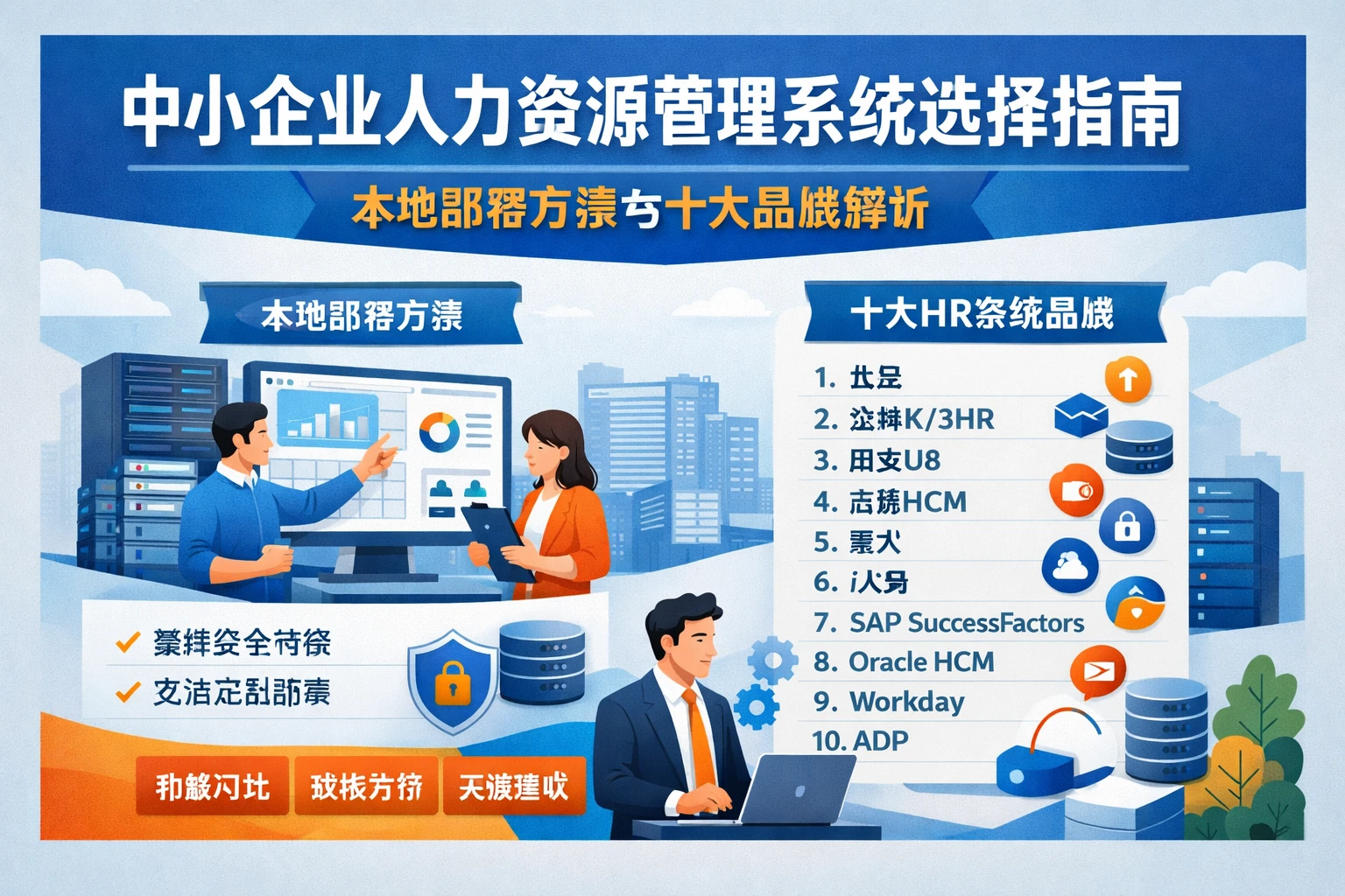 中小企业人力资源管理系统选择指南：本地部署方案与十大品牌解析