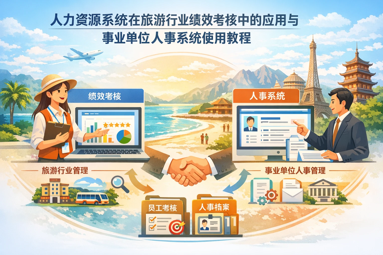 人力资源系统在旅游行业绩效考核中的应用与事业单位人事系统使用教程