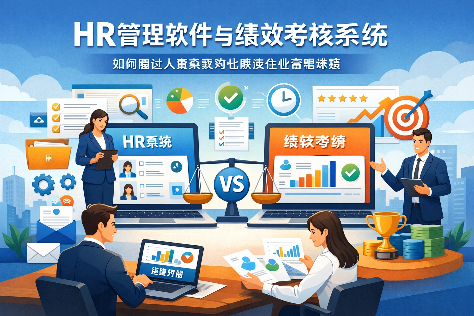 HR管理软件与绩效考核系统：如何通过人事系统对比解决企业管理难题