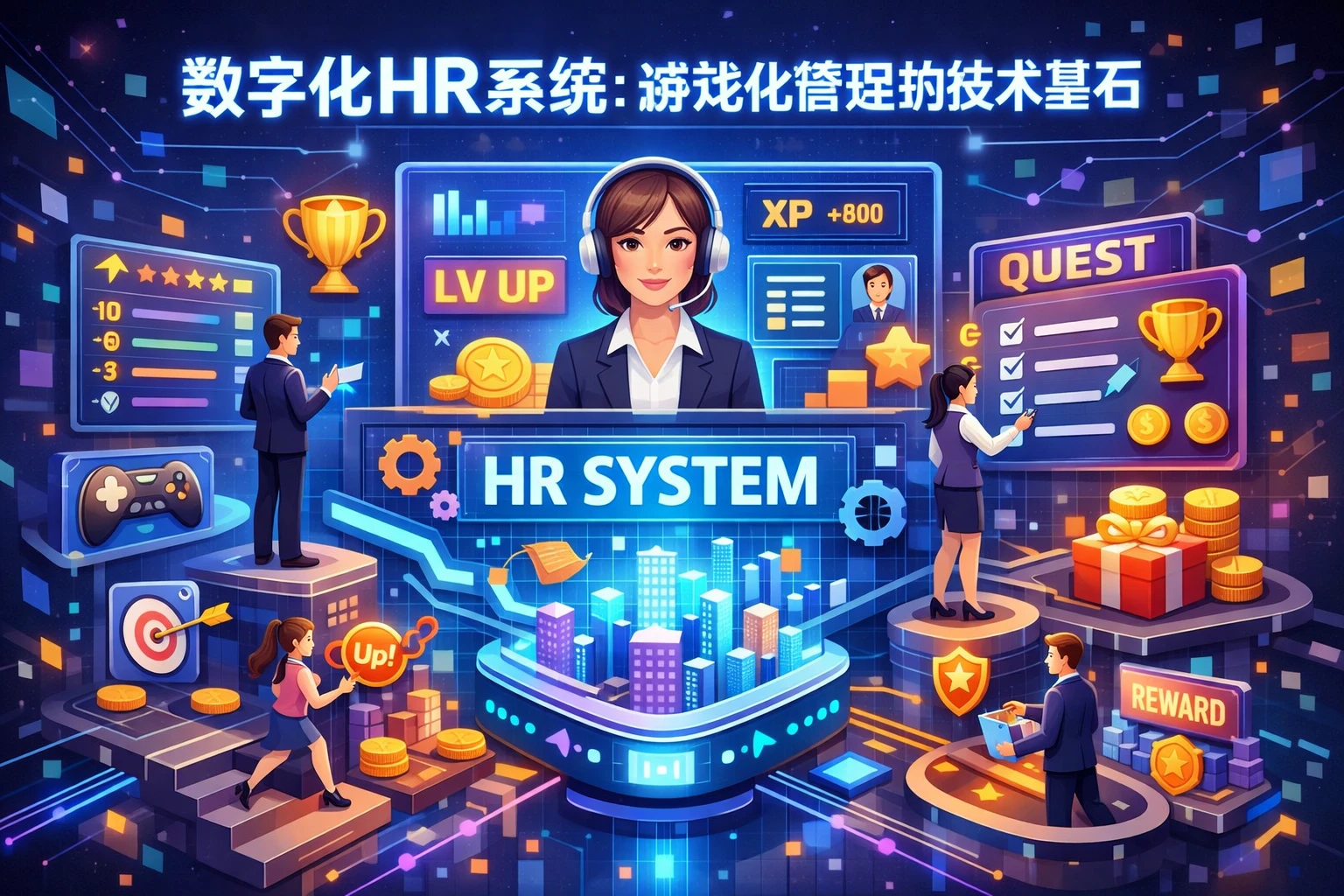 数字化HR系统：游戏化管理的技术基石