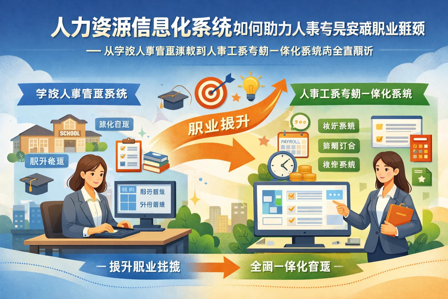 人力资源信息化系统如何助力人事专员突破职业瓶颈——从学校人事管理系统到人事工资考勤一体化系统的全面解析