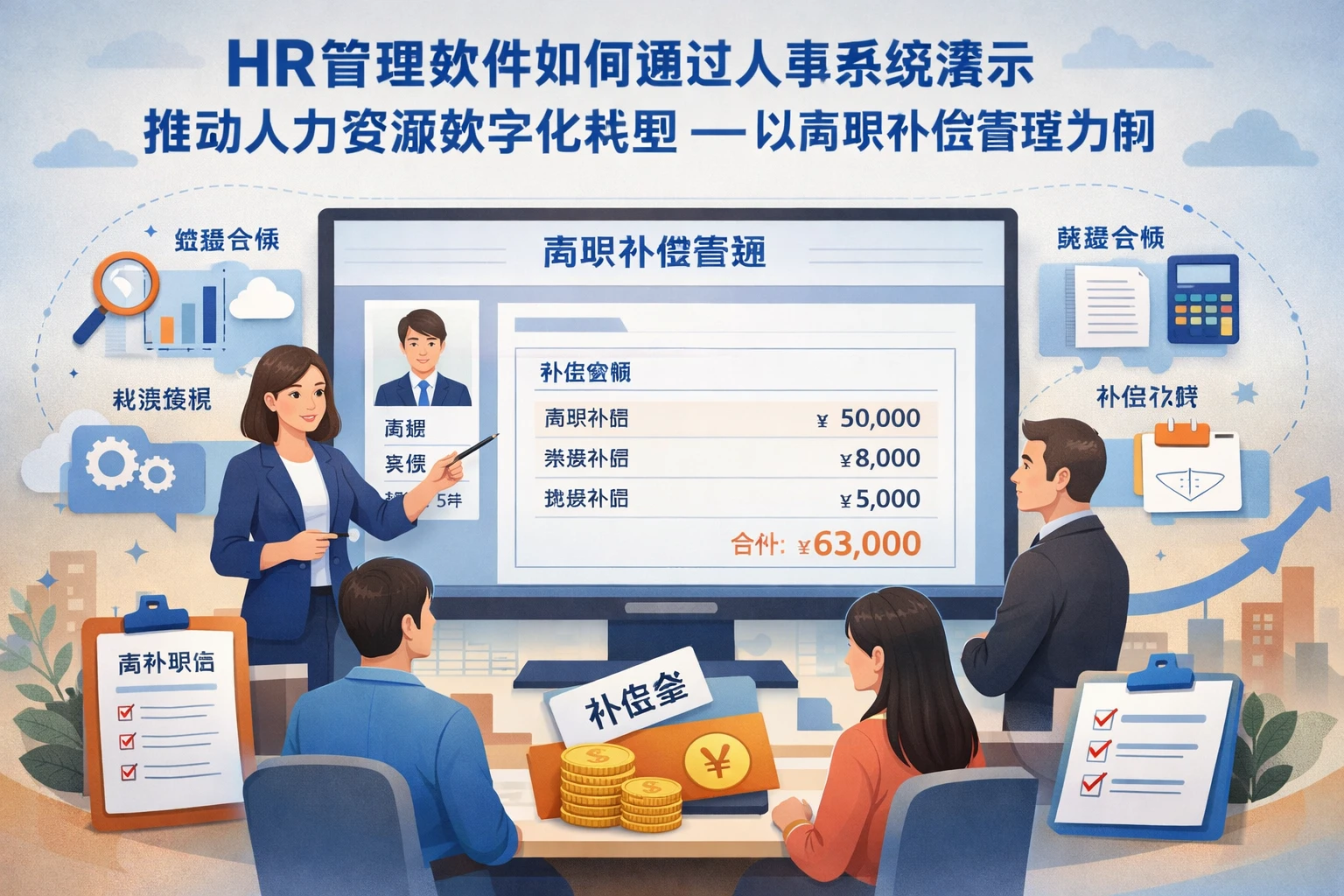 HR管理软件如何通过人事系统演示推动人力资源数字化转型——以离职补偿管理为例