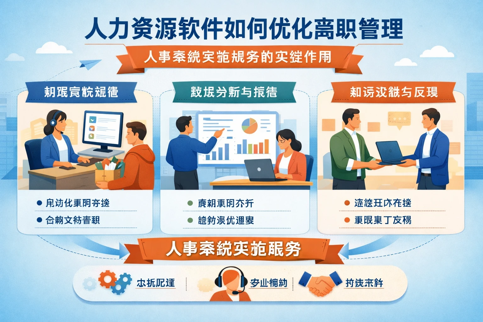 人力资源软件如何优化离职管理：人事系统实施服务的关键作用