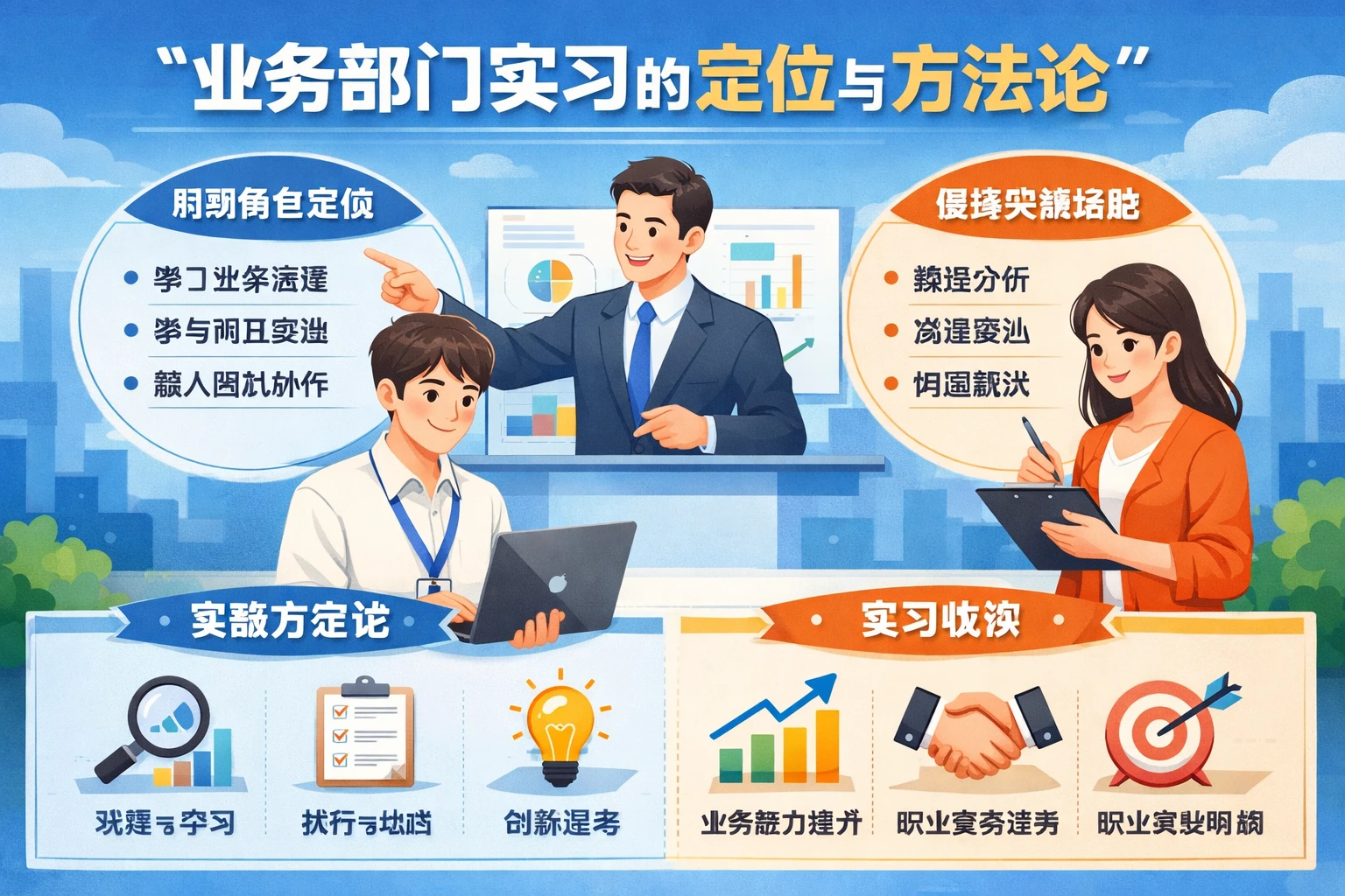 业务部门实习的定位与方法论