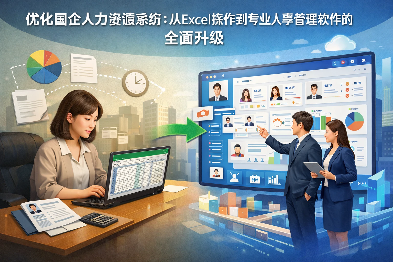 优化国企人力资源系统：从Excel操作到专业人事管理软件的全面升级