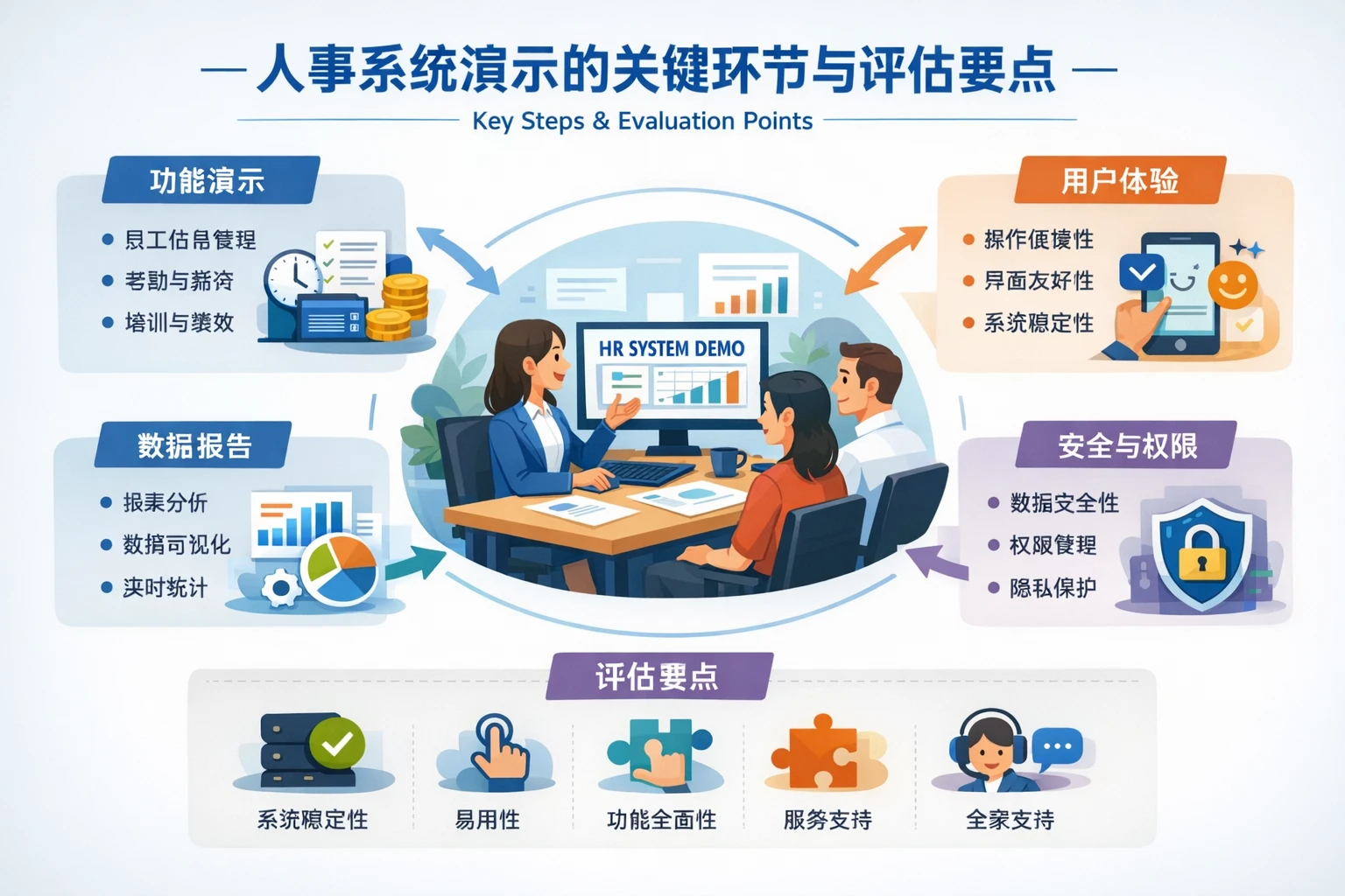 人事系统演示的关键环节与评估要点