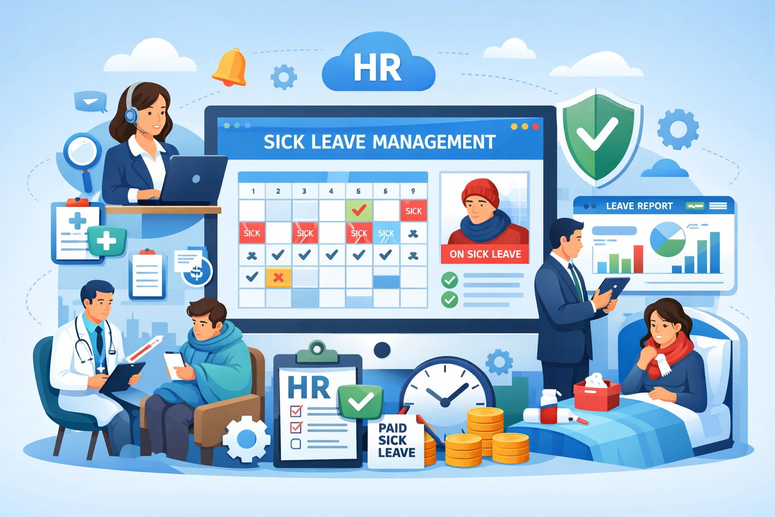 人力资源软件在病假管理中的核心作用