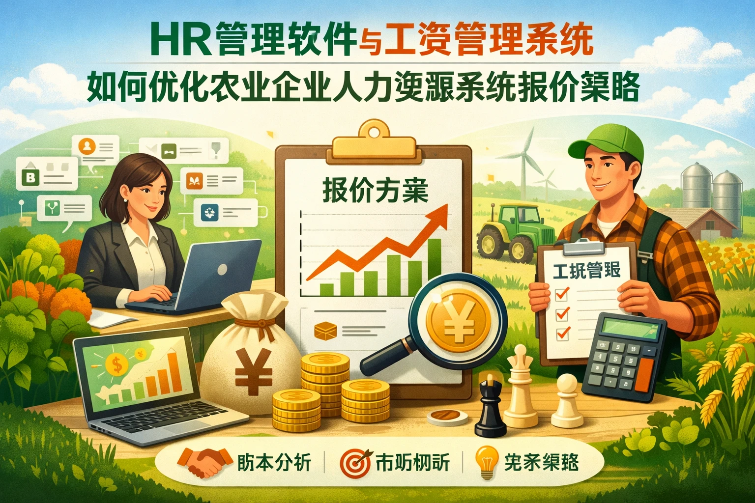 HR管理软件与工资管理系统如何优化农业企业人力资源系统报价策略