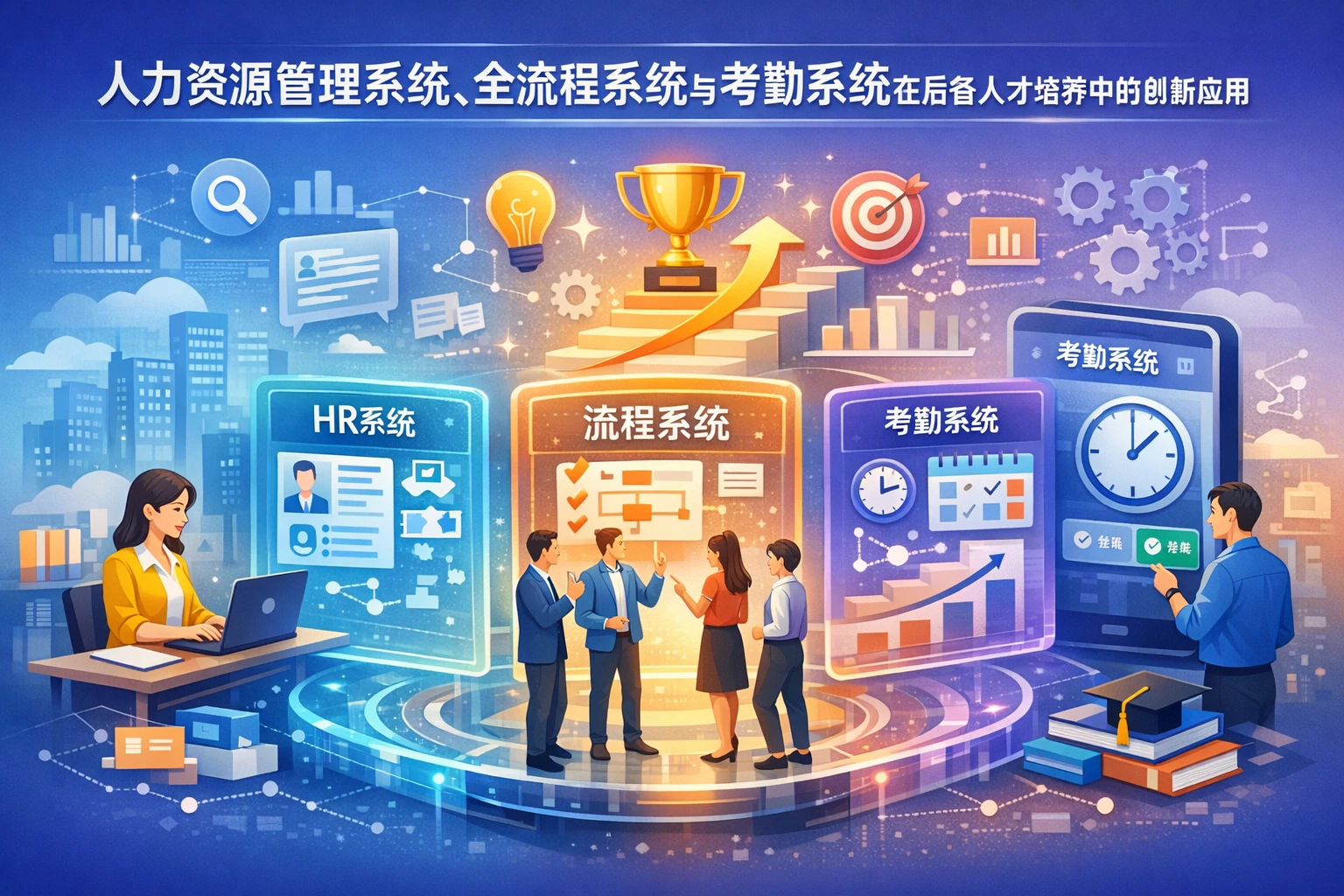 人力资源管理系统、全流程系统与考勤系统在后备人才培养中的创新应用