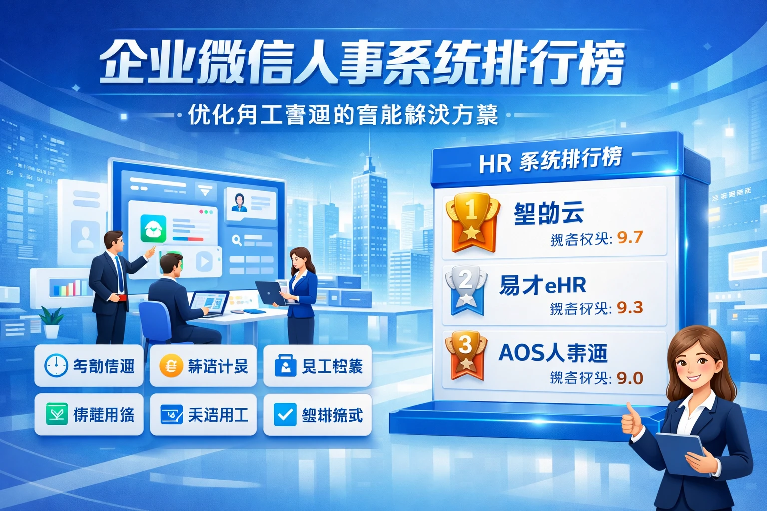 企业微信人事系统排行榜：优化用工管理的智能解决方案
