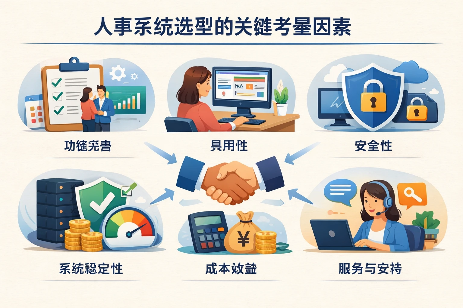 人事系统选型的关键考量因素