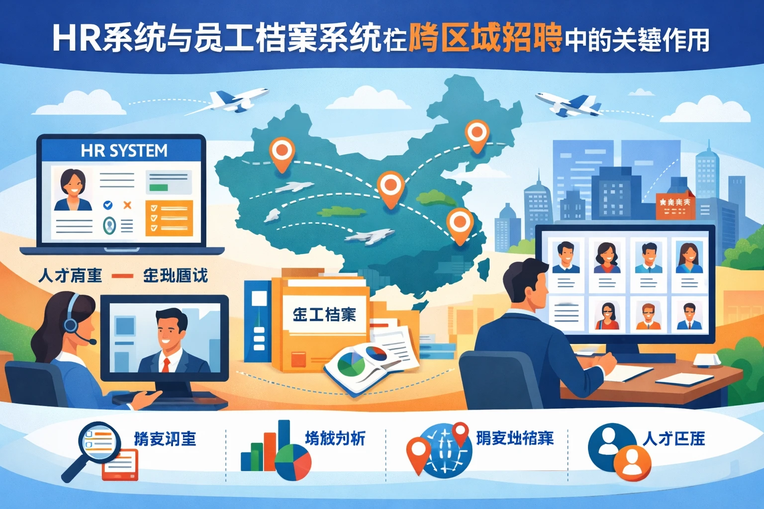 HR系统与员工档案系统在跨区域招聘中的关键作用