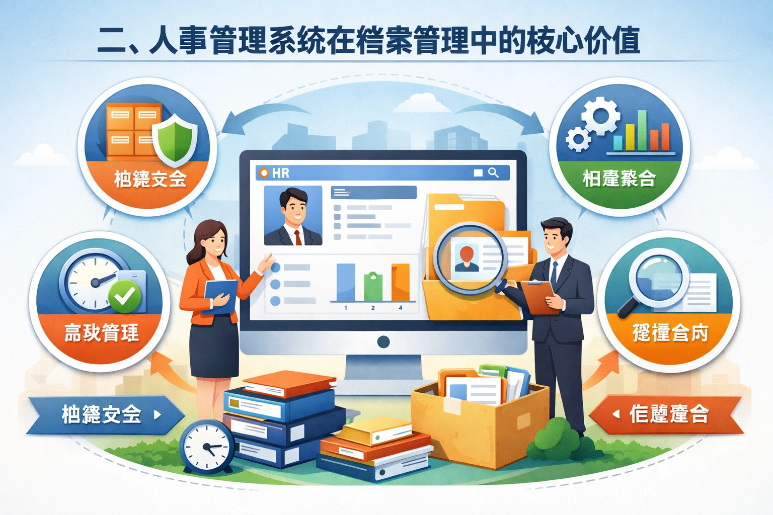 二、人事管理系统在档案管理中的核心价值