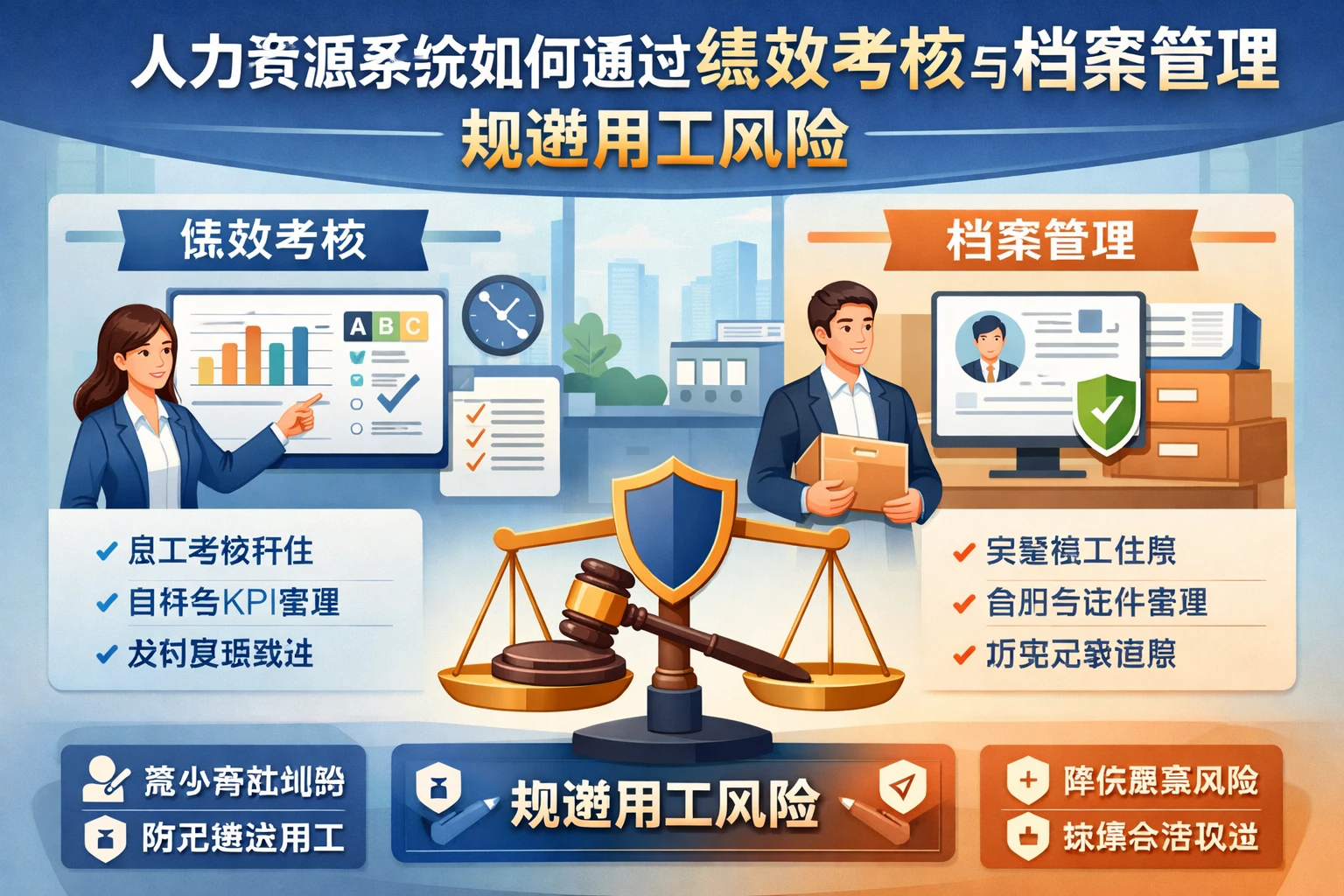 人力资源系统如何通过绩效考核与档案管理规避用工风险