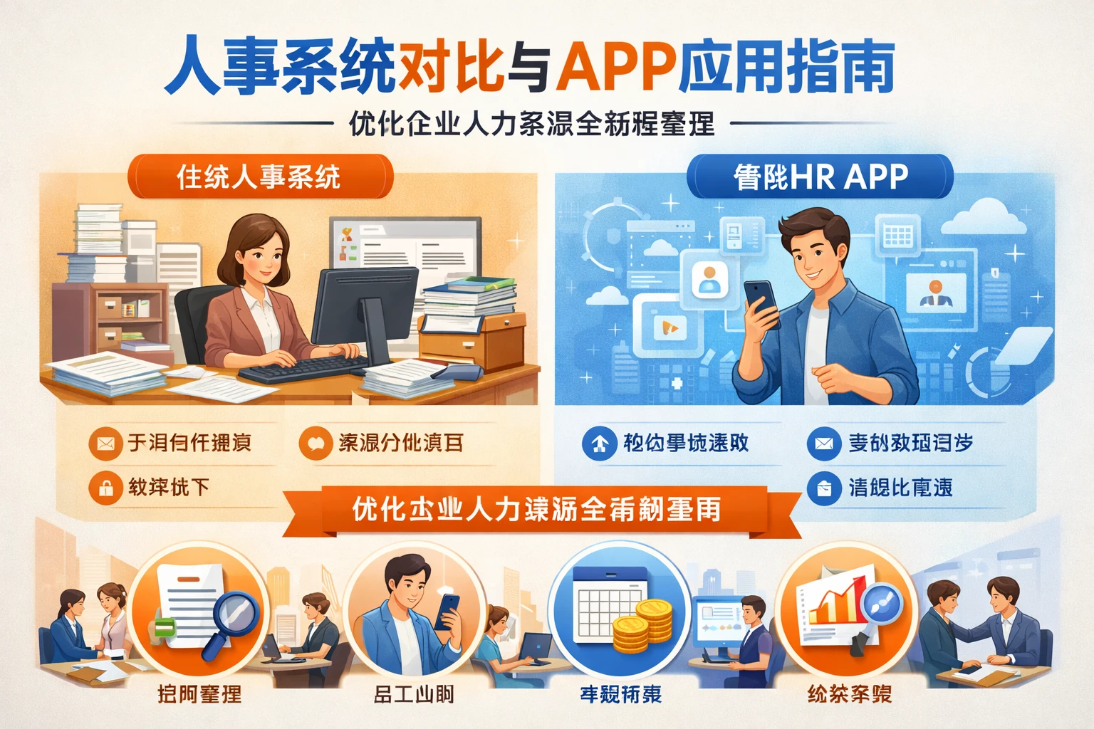人事系统对比与APP应用指南：优化企业人力资源全流程管理
