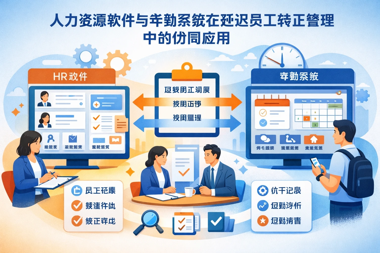 人力资源软件与考勤系统在延迟员工转正管理中的协同应用