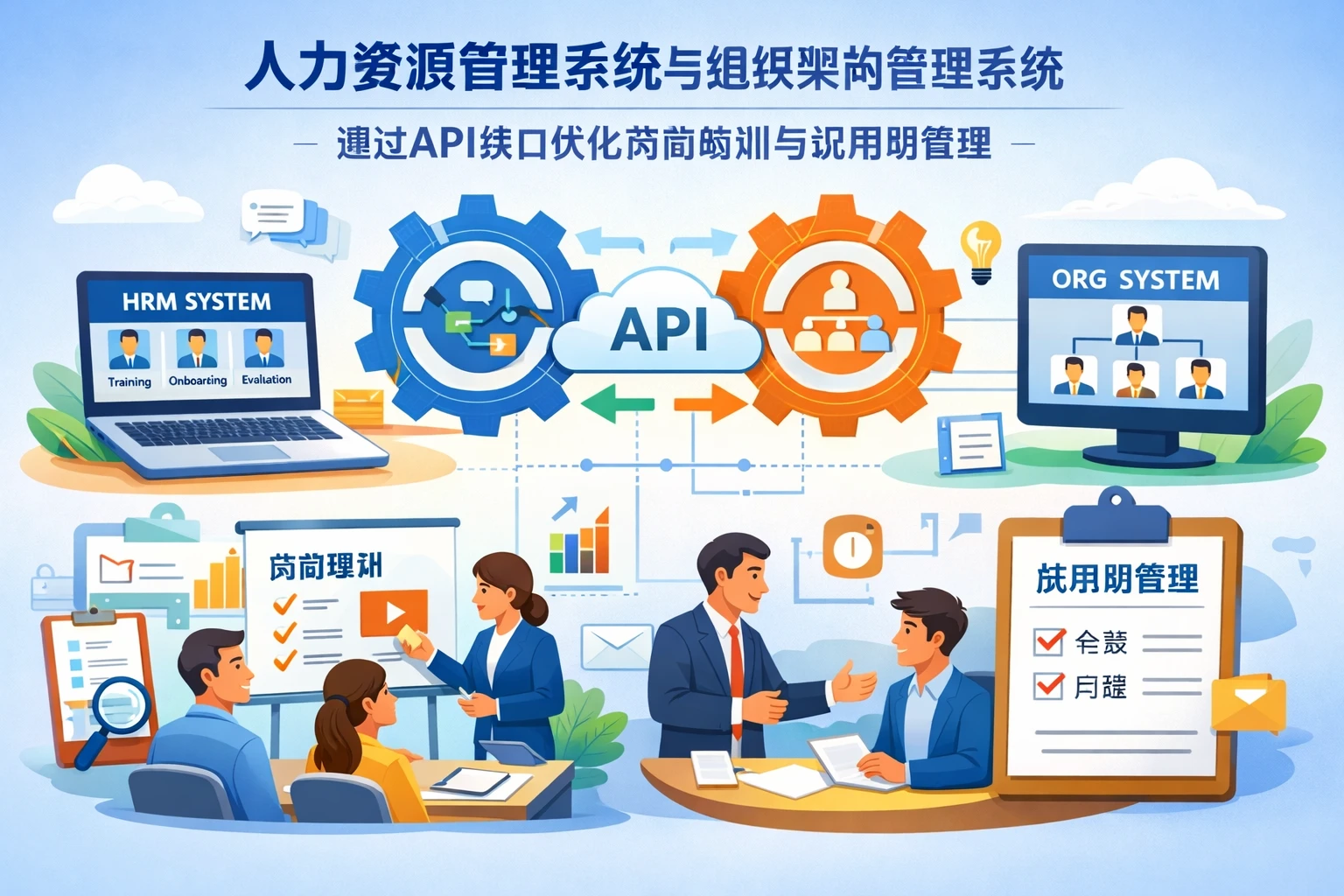 人力资源管理系统与组织架构管理系统：通过API接口优化岗前培训与试用期管理
