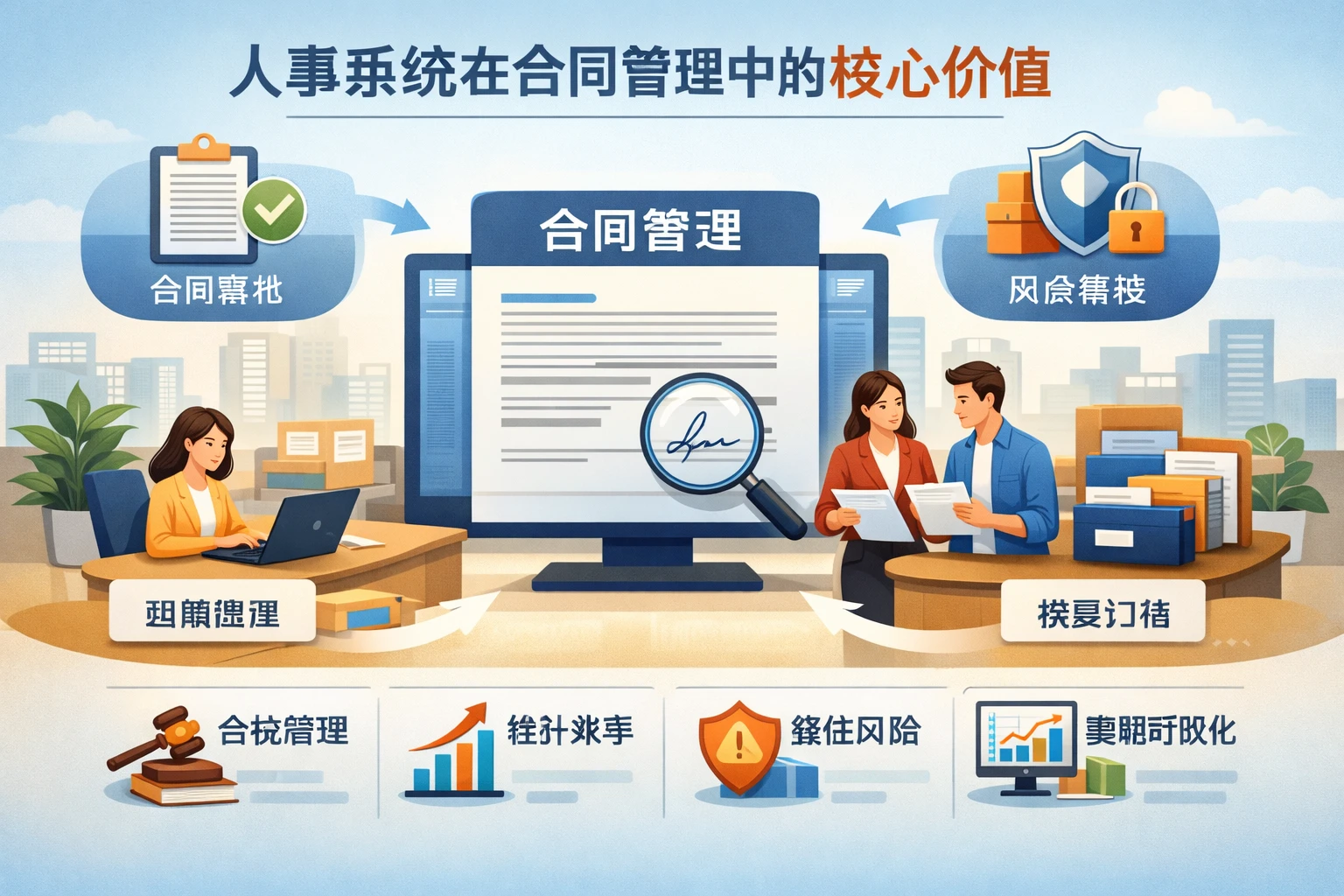 人事系统在合同管理中的核心价值