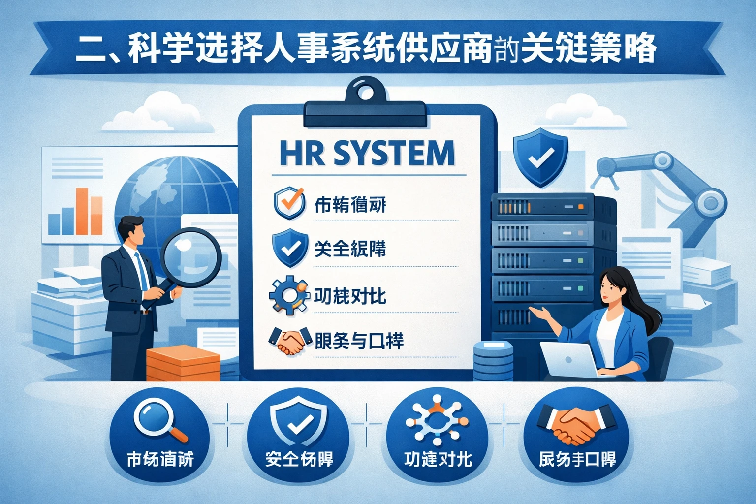 二、科学选择人事系统供应商的关键策略