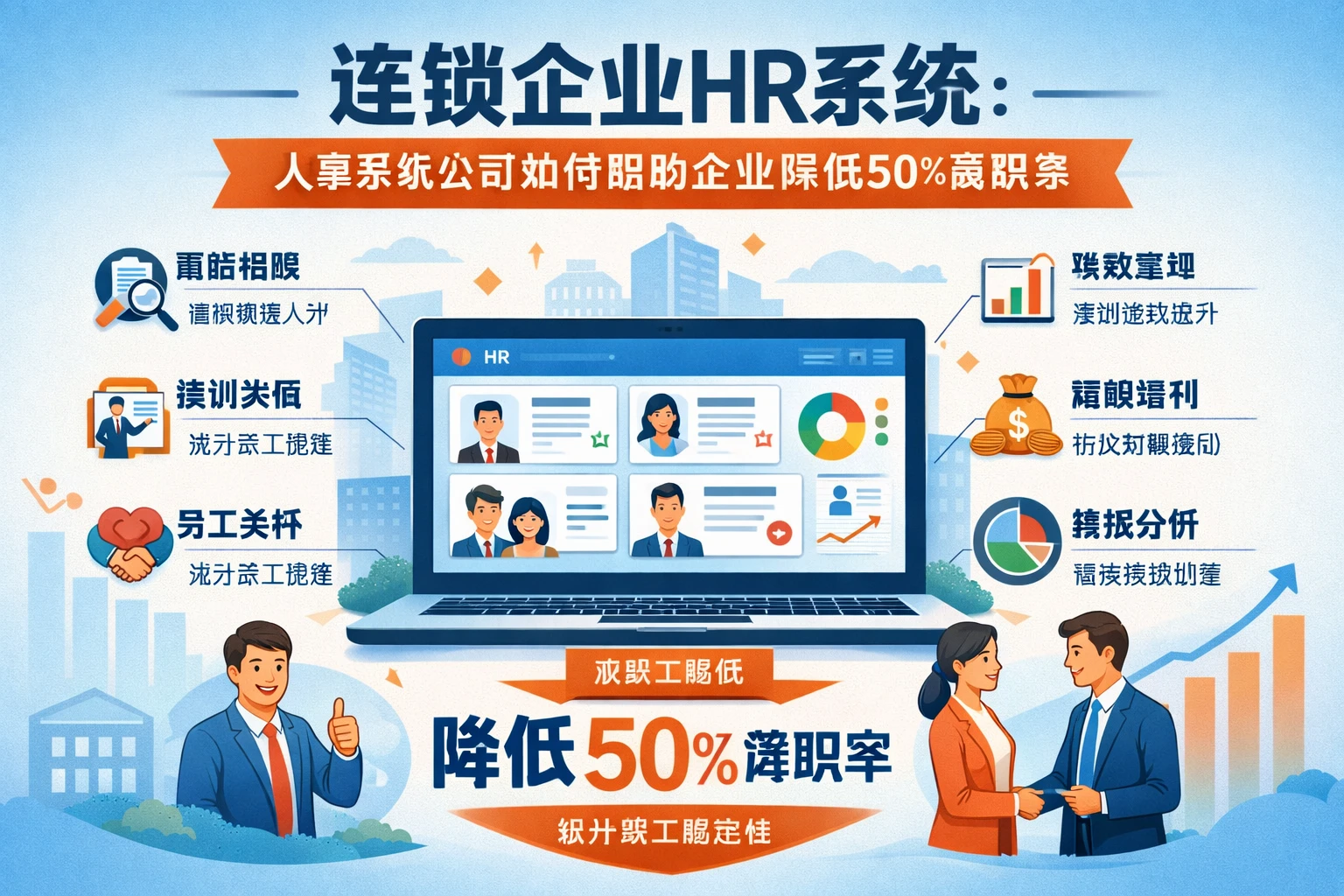 连锁企业HR系统:人事系统公司如何帮助企业降低50%离职率