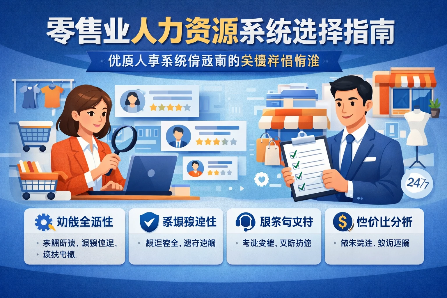 零售业人力资源系统选择指南：优质人事系统供应商的关键评估标准