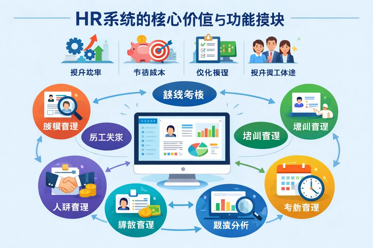 HR系统的核心价值与功能模块