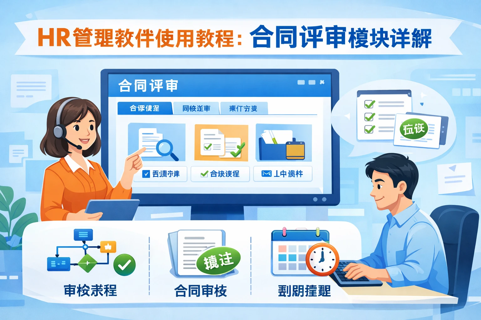 HR管理软件使用教程：合同评审模块详解