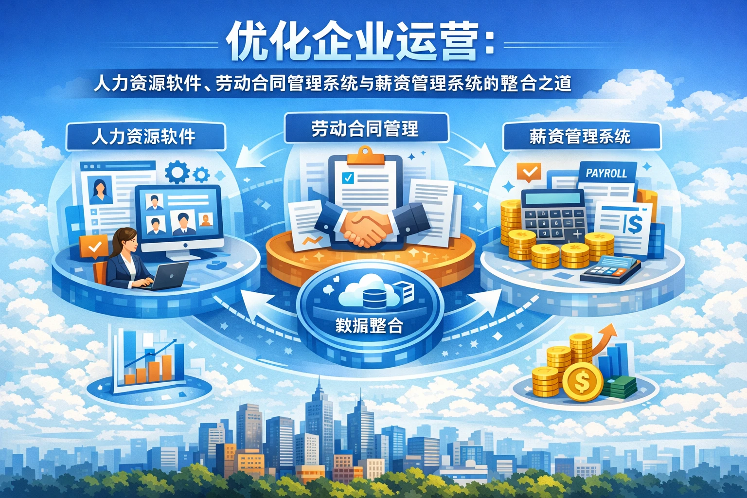优化企业运营:人力资源软件、劳动合同管理系统与薪资管理系统的整合之道
