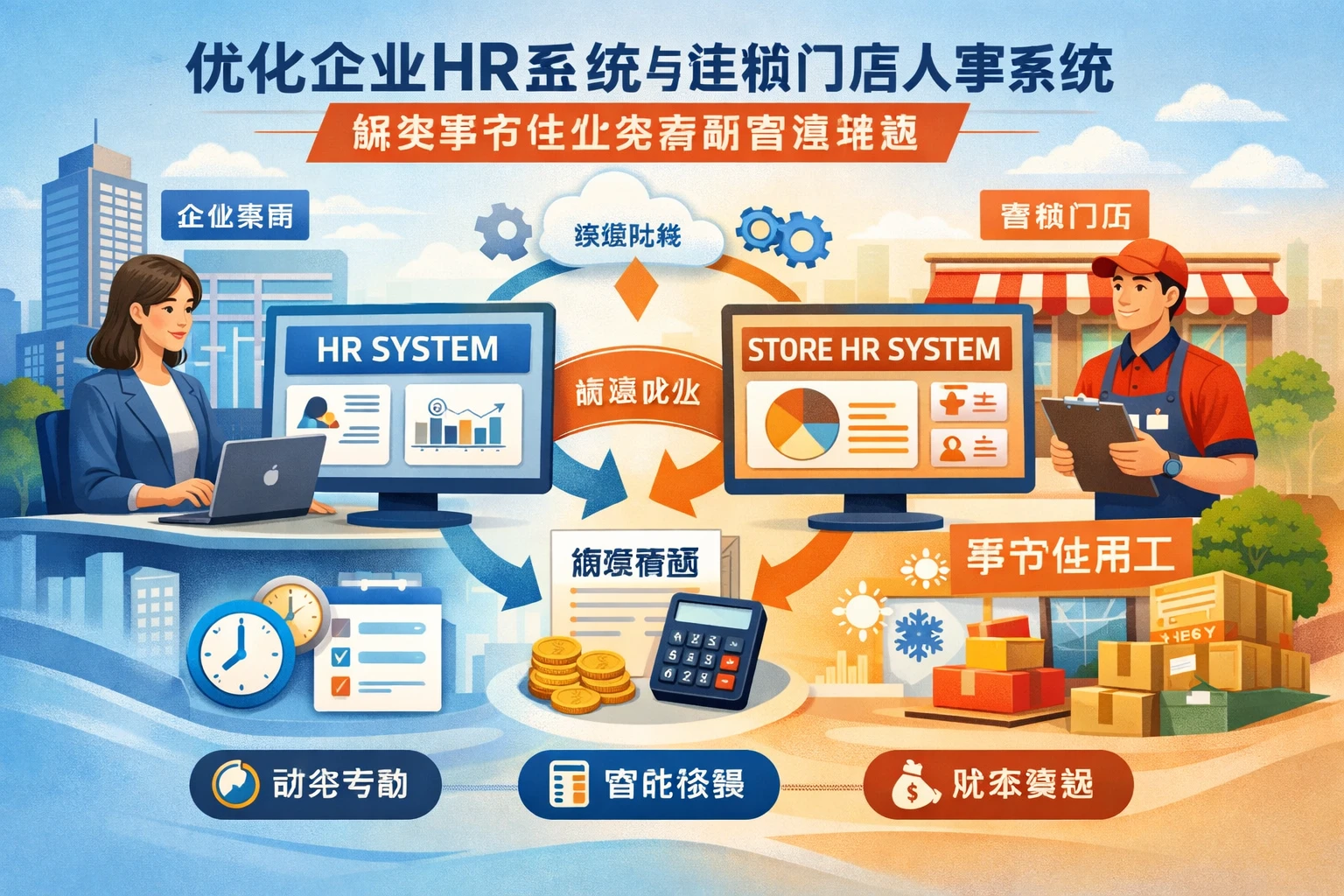 优化企业HR系统与连锁门店人事系统，解决季节性业务薪酬管理难题