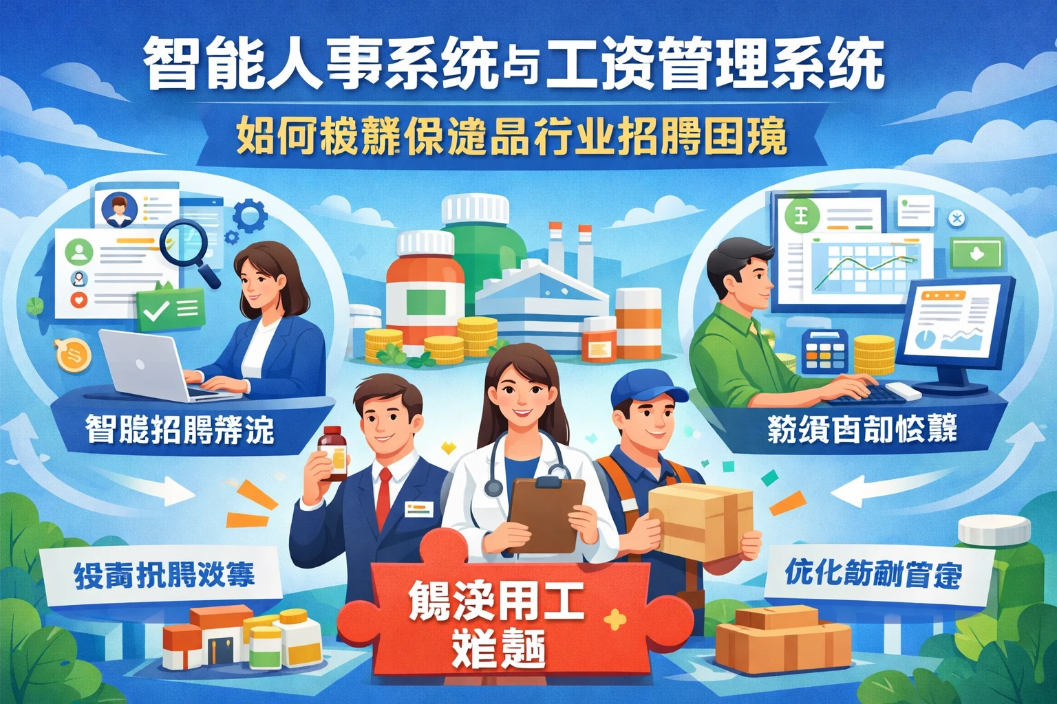智能人事系统与工资管理系统如何破解保健品行业招聘困境