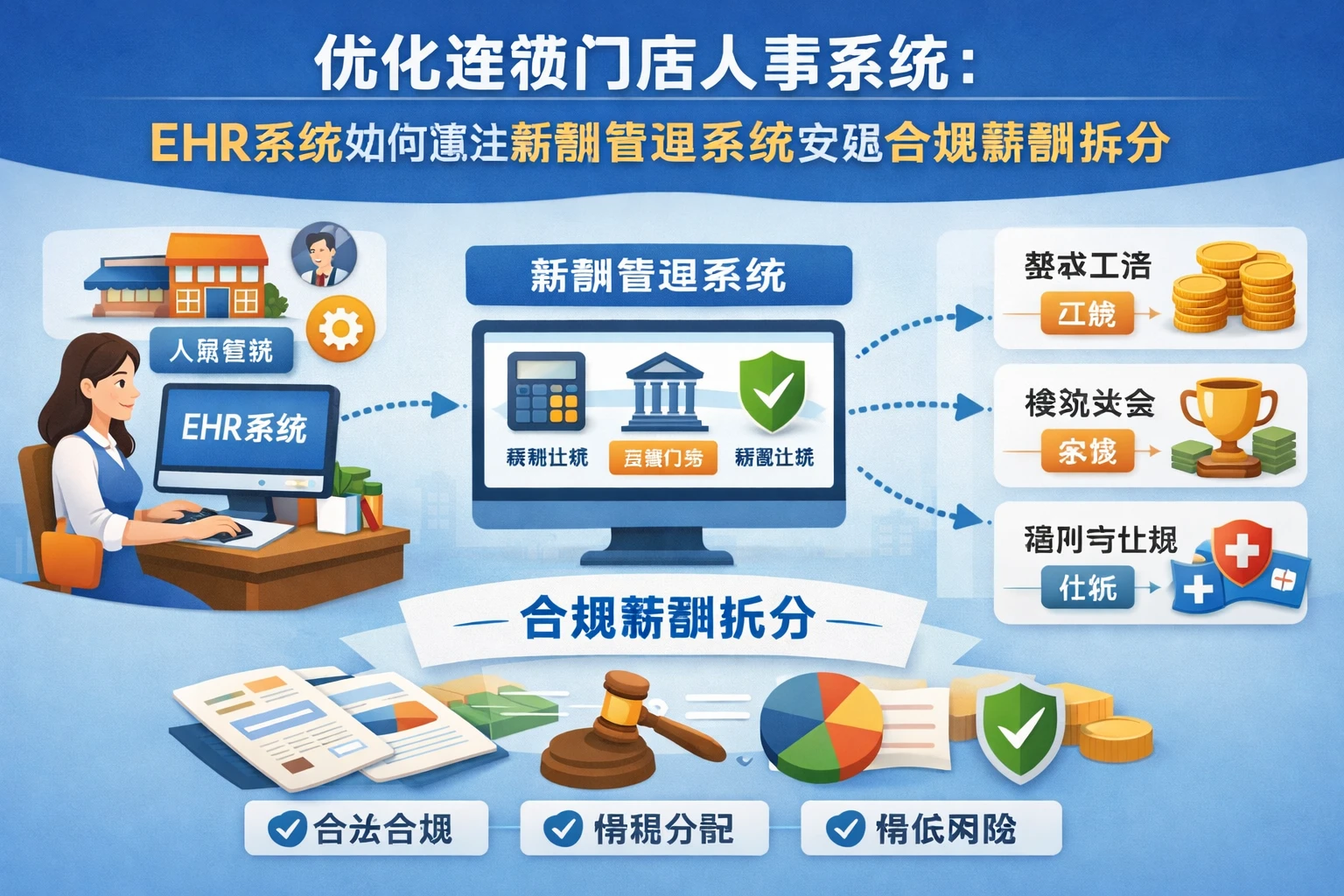 优化连锁门店人事系统：EHR系统如何通过薪酬管理系统实现合规薪酬拆分